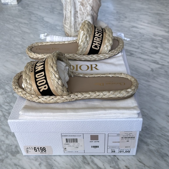 DIOR DWAY RAFFIA Slide - Picture 3 of 6